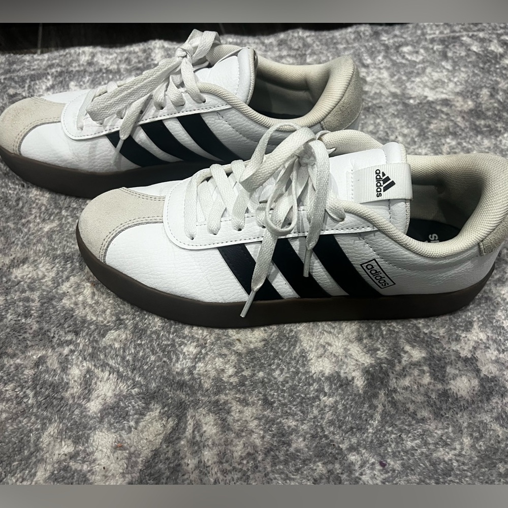 Adidas White and Black Athletic Shoes